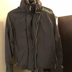 Superdry Jacket - Small - Grey/Green